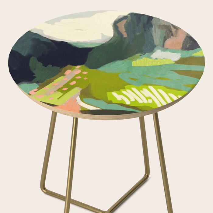 abstract mountain landscape Side Table Gallery Image 2