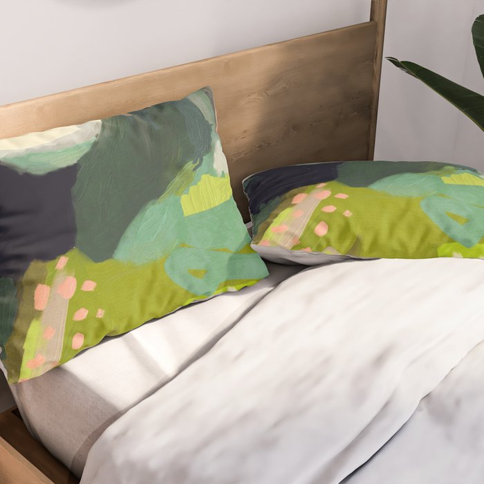 abstract mountain landscape Pillow Sham Gallery Image 2