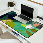 abstract mountain landscape Desk Mat Gallery Image 2