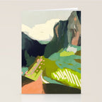 abstract mountain landscape Stationery Card Gallery Image 2