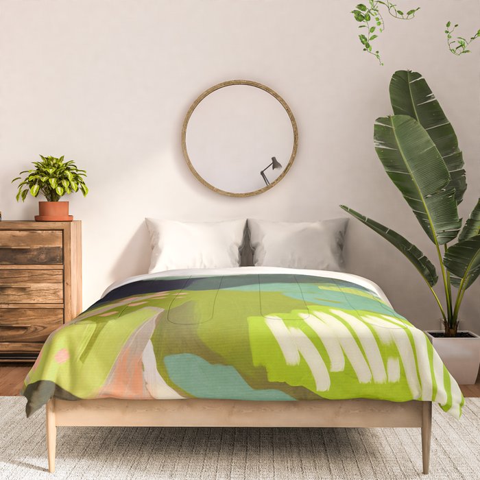 abstract mountain landscape Comforter Gallery Image 3