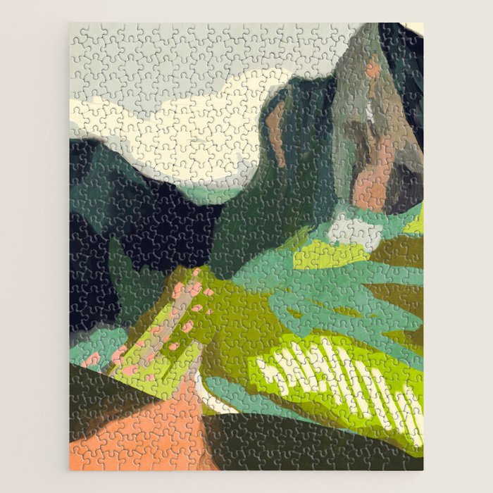 abstract mountain landscape Jigsaw Puzzle Gallery Image 1