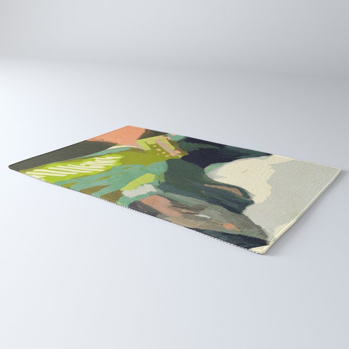 abstract mountain landscape Rug Gallery Image 3