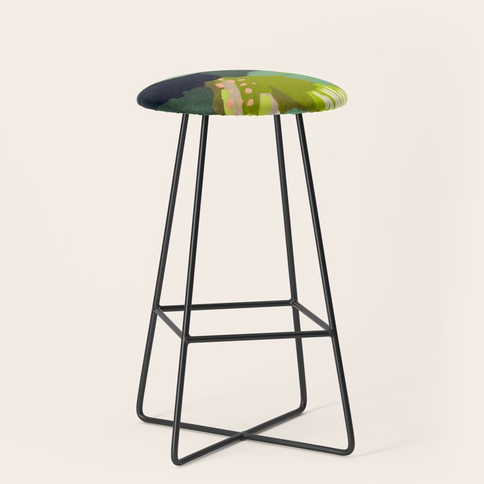 abstract mountain landscape Stool Gallery Image 1
