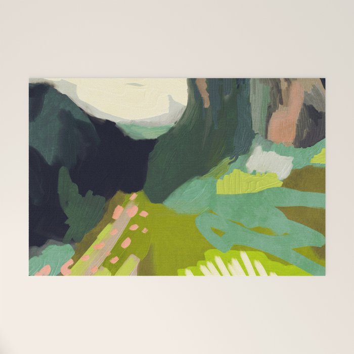 abstract mountain landscape Welcome Mat Gallery Image 1