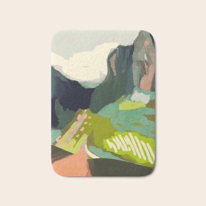 abstract mountain landscape Bath Mat Gallery Image 1