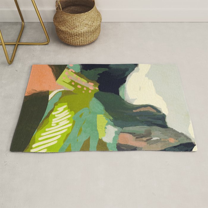 abstract mountain landscape Rug Gallery Image 1