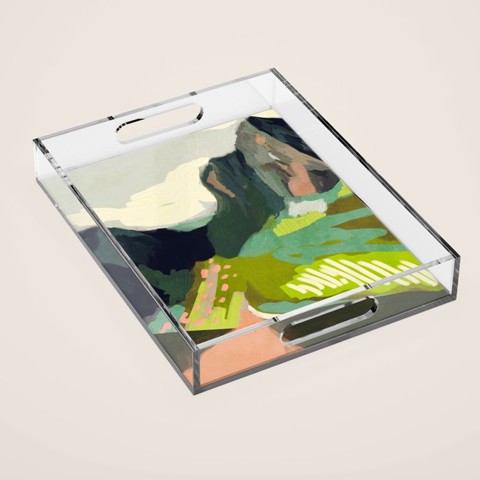 abstract mountain landscape Acrylic Tray Gallery Image 1