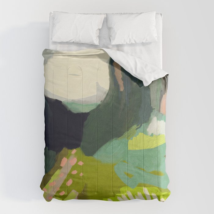 abstract mountain landscape Comforter Gallery Image 1