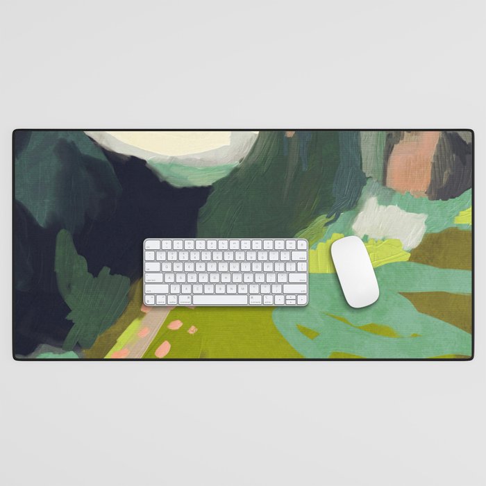abstract mountain landscape Desk Mat Gallery Image 1