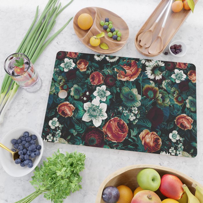 Midnight Garden VIII Cutting Board Gallery Image 2