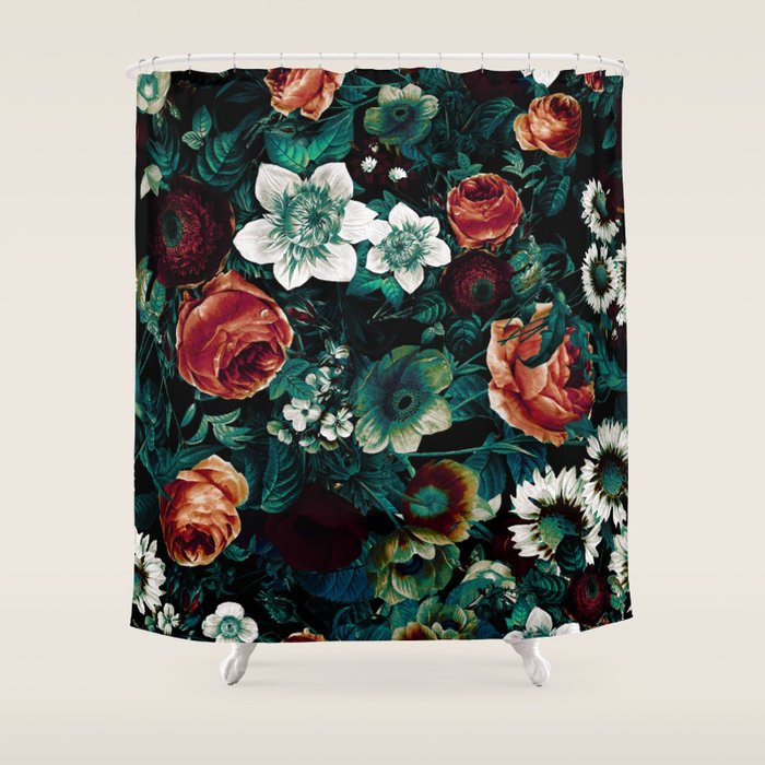 Midnight Garden VIII Shower Curtain Gallery Image 1