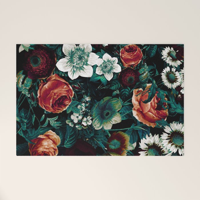 Midnight Garden VIII Welcome Mat Gallery Image 1