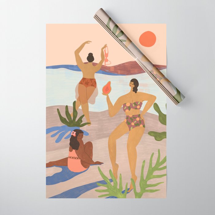 Day at the Beach Wrapping Paper Gallery Image 1