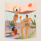 Day at the Beach Wall Tapestry Gallery Image 4