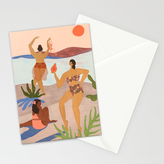 Day at the Beach Stationery Card Gallery Image 2