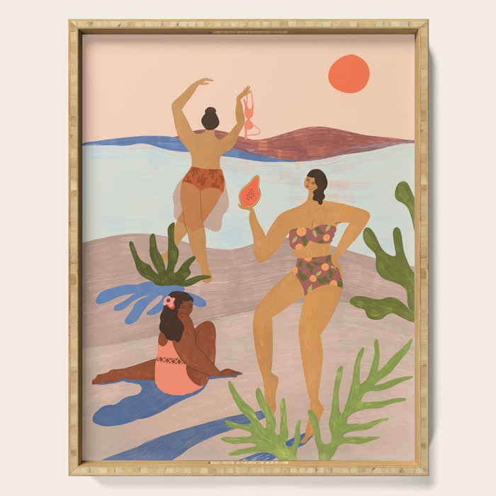 Day at the Beach Serving Tray Gallery Image 1