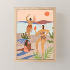 Day at the Beach Mini Art Print Gallery Image 1