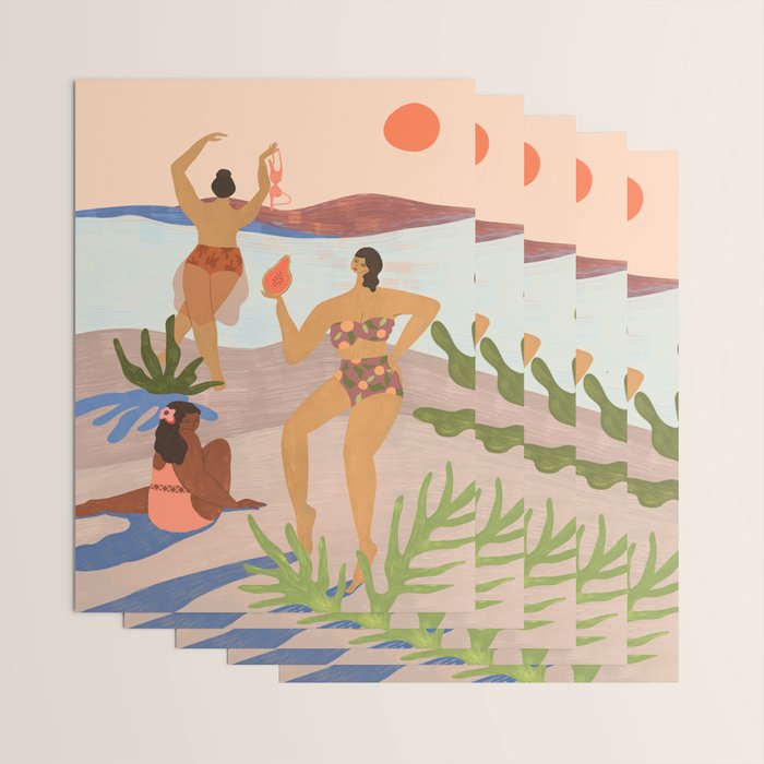 Day at the Beach Wrapping Paper Gallery Image 3