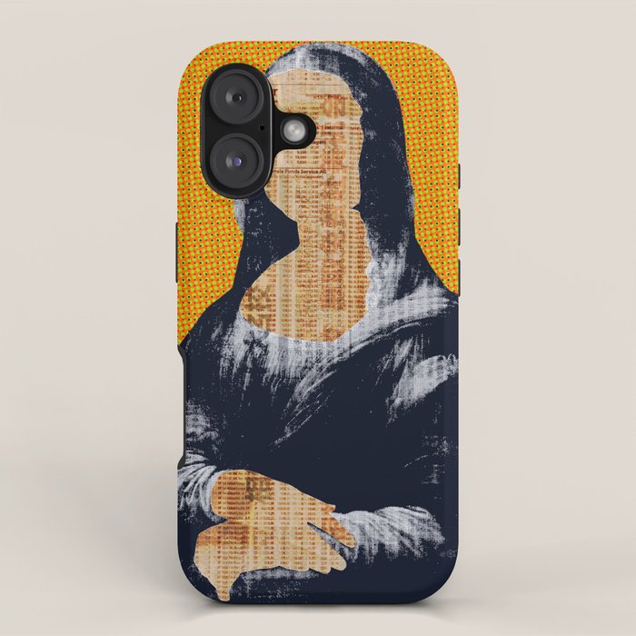 Mona Lisa · yellow press iPhone Case Gallery Image 1