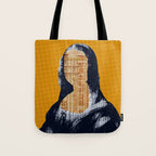 Mona Lisa · yellow press Tote Bag Gallery Image 1