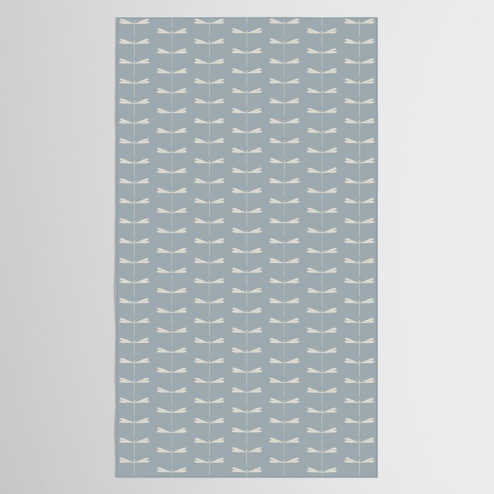 Dragonfly Pattern IX Soft Blue Tablecloth Gallery Image 2