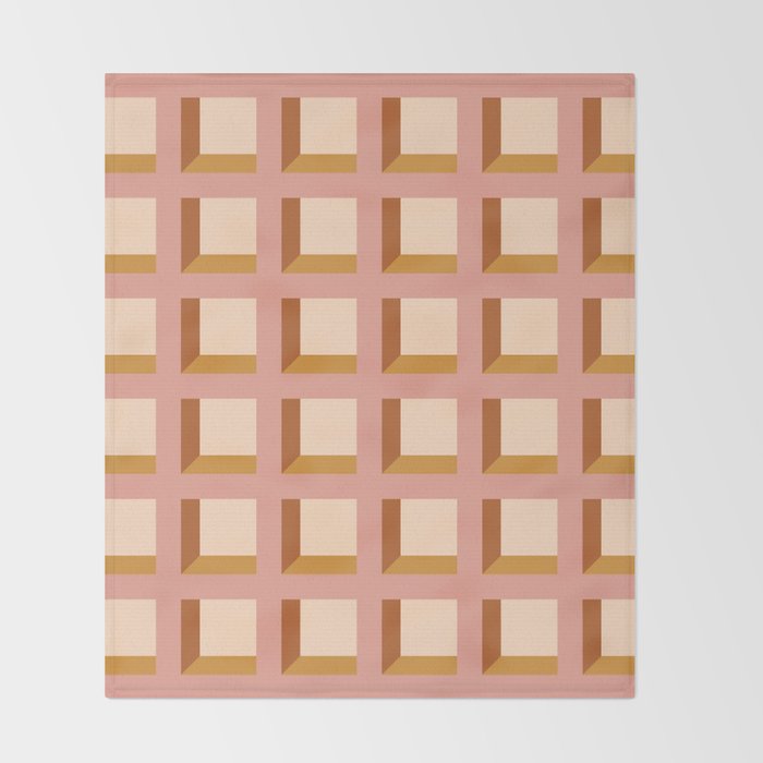 Minimalist 3D Pattern XIII Throw Blanket Gallery Image 2