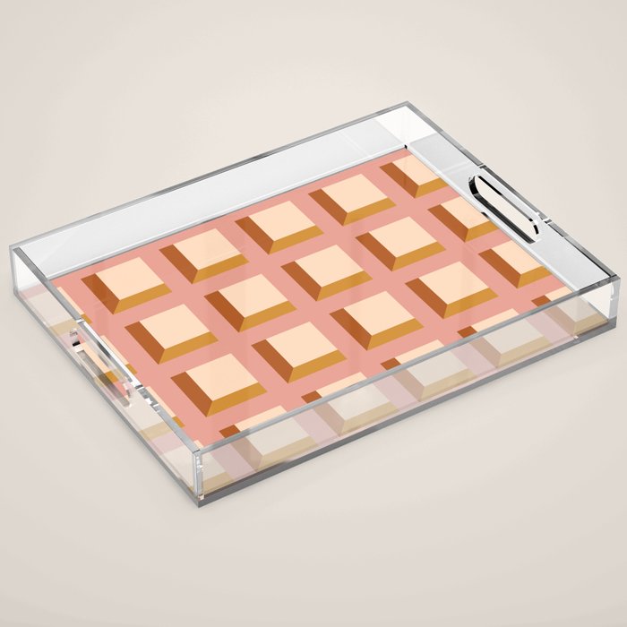 Minimalist 3D Pattern XIII Acrylic Tray Gallery Image 1
