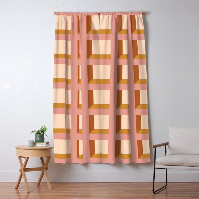 Minimalist 3D Pattern XIII Window Curtain Gallery Image 5