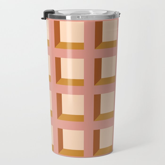 Minimalist 3D Pattern XIII Travel Mug Gallery Image 3