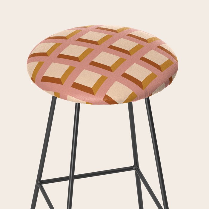 Minimalist 3D Pattern XIII Stool Gallery Image 2