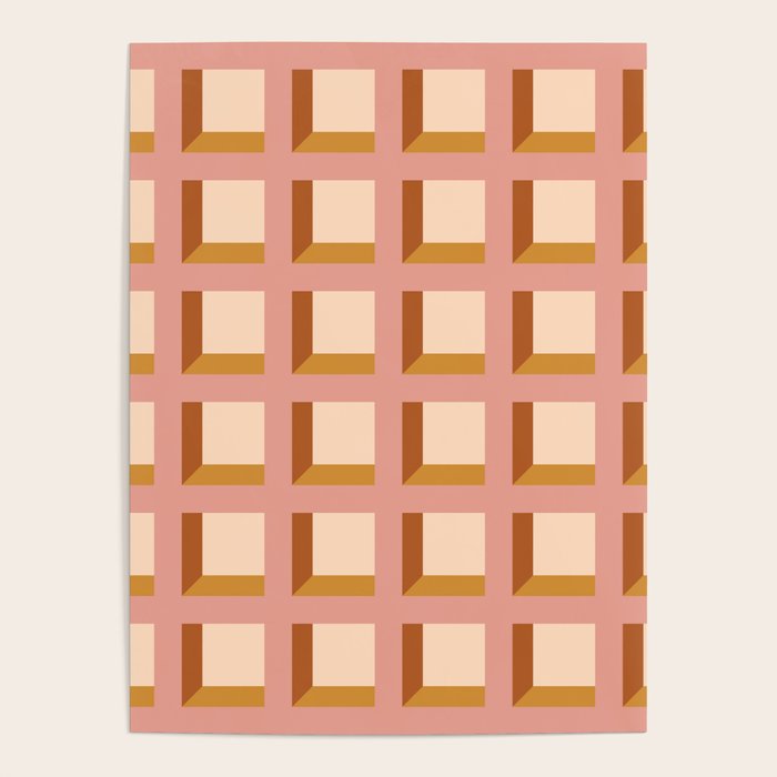 Minimalist 3D Pattern XIII Poster Gallery Image 1