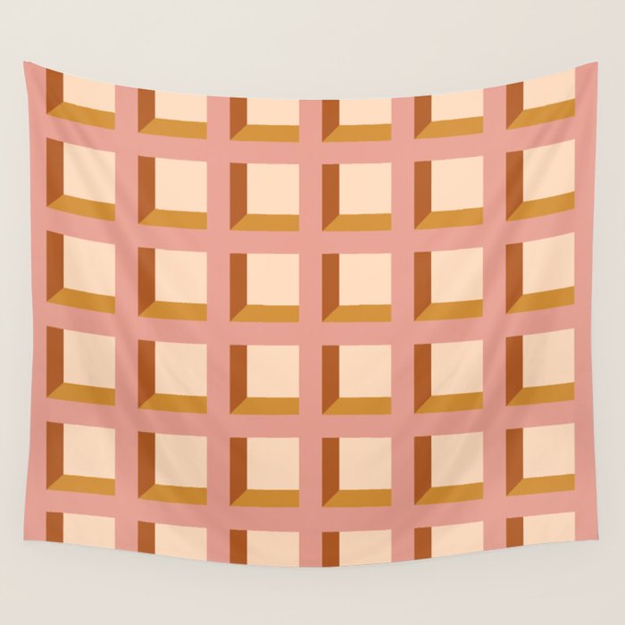 Minimalist 3D Pattern XIII Wall Tapestry Gallery Image 4