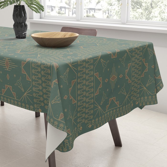 Lost Desert - Green Tablecloth Gallery Image 3