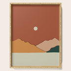 minimal mountain lake side  Serving Tray Gallery Image 1