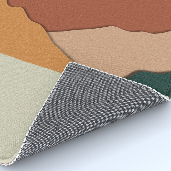 minimal mountain lake side  Rug Gallery Image 4