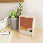 minimal mountain lake side  Mini Art Print Gallery Image 2
