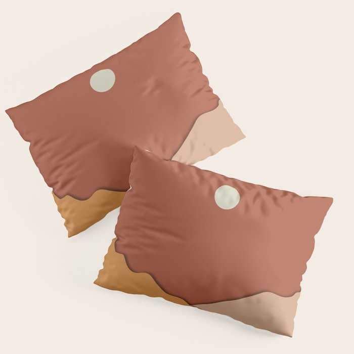 minimal mountain lake side  Pillow Sham Gallery Image 1