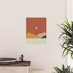 minimal mountain lake side  Poster Gallery Image 2