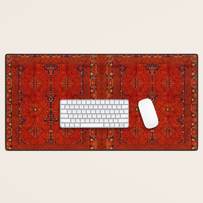 N194 - Red Berber Atlas Oriental Traditional Moroccan Style Desk Mat Gallery Image 1