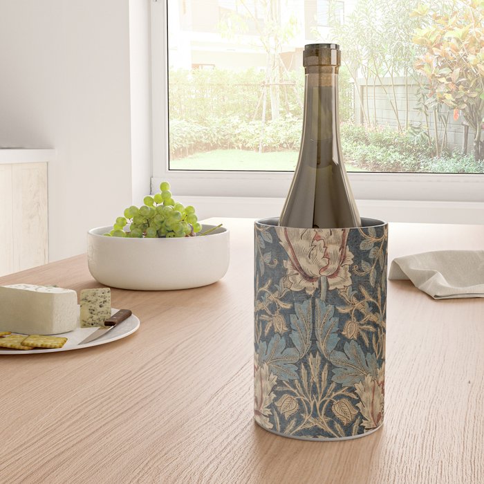 William Morris Honeysuckle Floral Wine Chiller Gallery Image 4