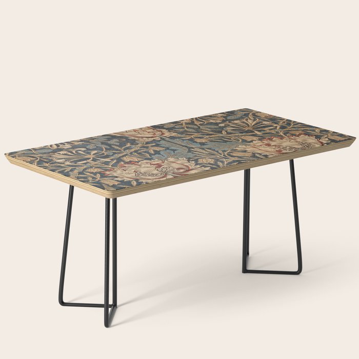 William Morris Honeysuckle Floral Coffee Table Gallery Image 1
