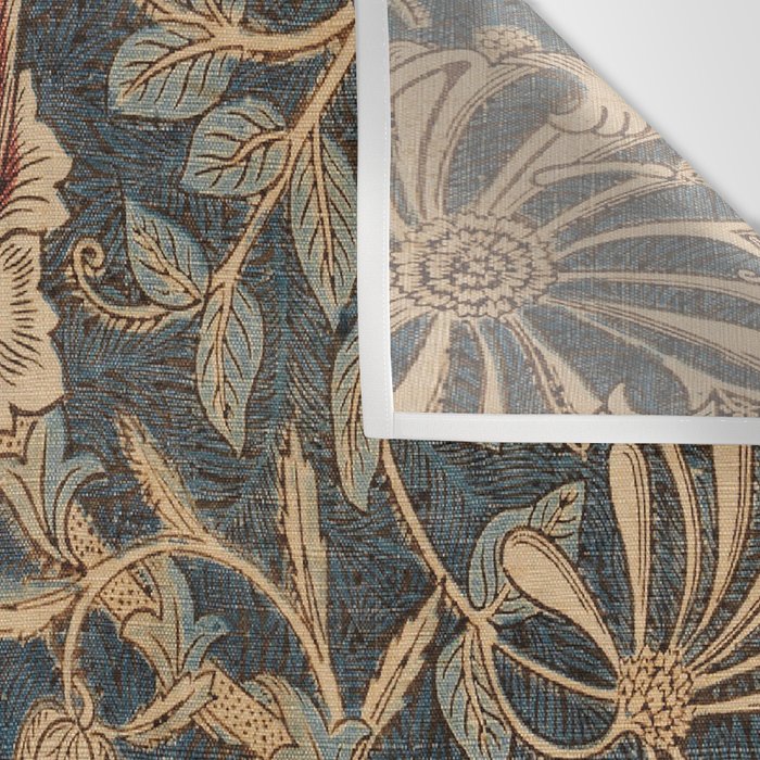 William Morris Honeysuckle Floral Wall Tapestry Gallery Image 3