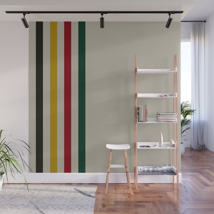 Trapper Stripes Wall Mural Gallery Image 1