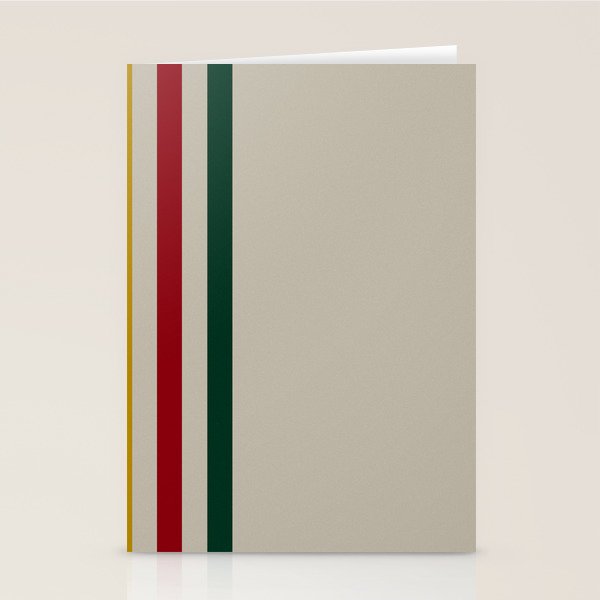 Trapper Stripes Stationery Card Gallery Image 2