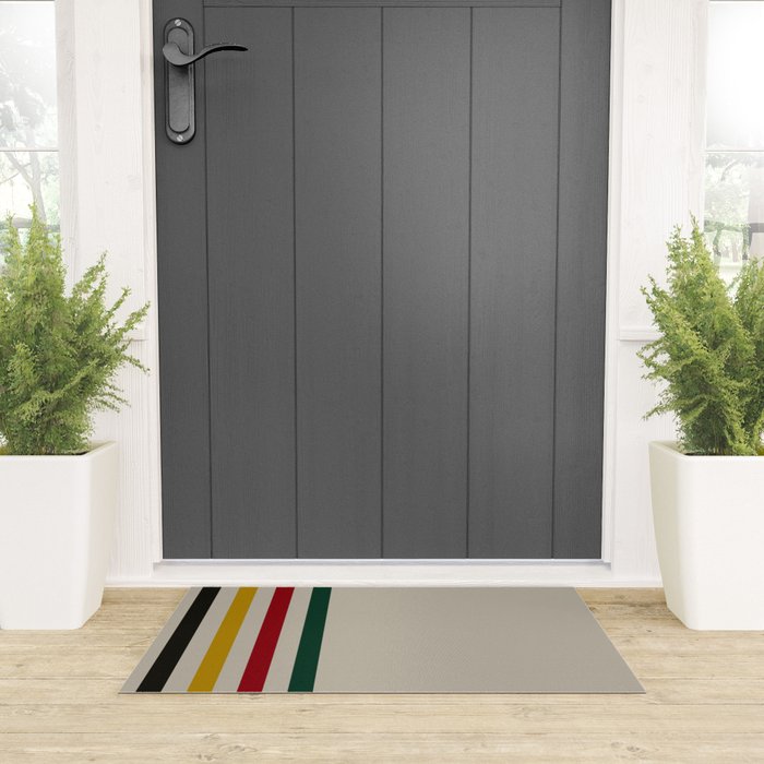Trapper Stripes Welcome Mat Gallery Image 3
