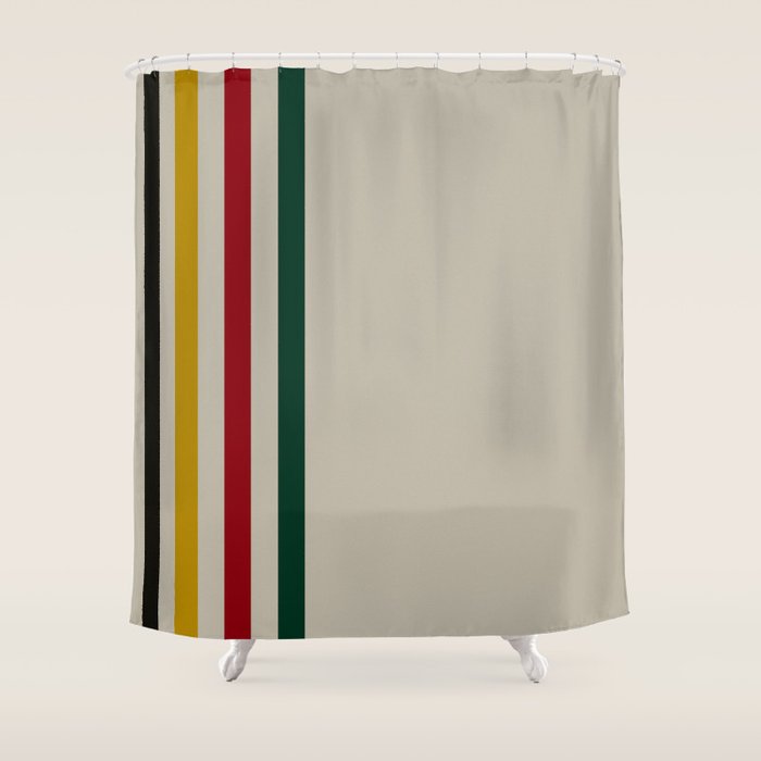 Trapper Stripes Shower Curtain Gallery Image 1