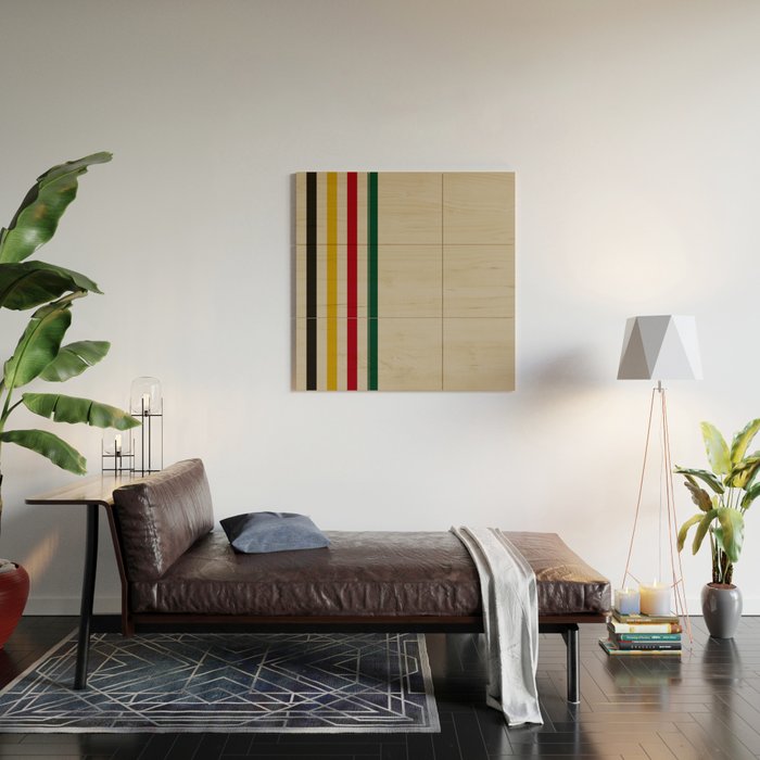 Trapper Stripes Wood Wall Art Gallery Image 2