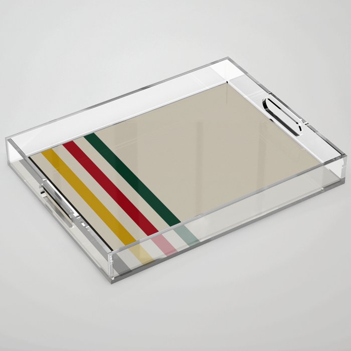 Trapper Stripes Acrylic Tray Gallery Image 1