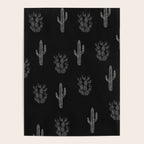 Cactus Pattern Black Poster Gallery Image 4